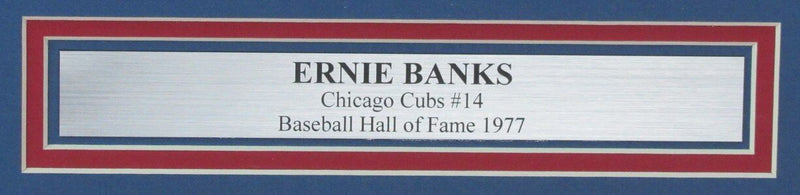 Ernie Banks HOF Autographed/Inscribed 16x20 Photo Chicago Cubs Framed JSA 180507
