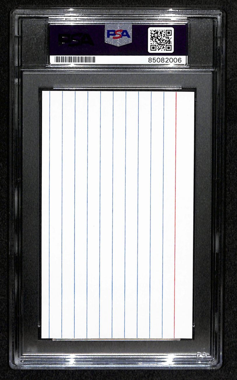 Buddy Ebsen Signed/Inscribed Cut on 3x5 Index Card Actor PSA/DNA 184262