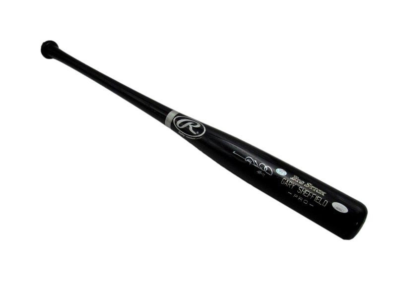 Gary Sheffield Signed/Auto Rawlings Big Stick Black Bat L.A. Dodgers JSA 192227