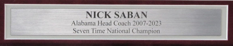 Nick Saban Signed/Autographed 8x10 Photo Alabama Coach Framed JSA 189986