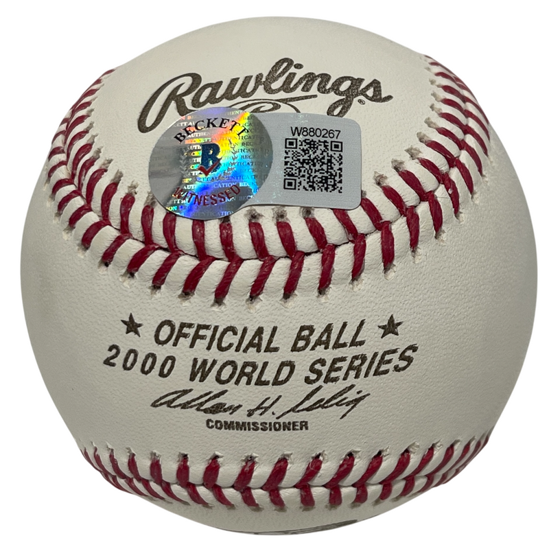 Paul O'Neill Signed 2000 WS ROMLB Baseball w/ Subway Beckett BAS COA A