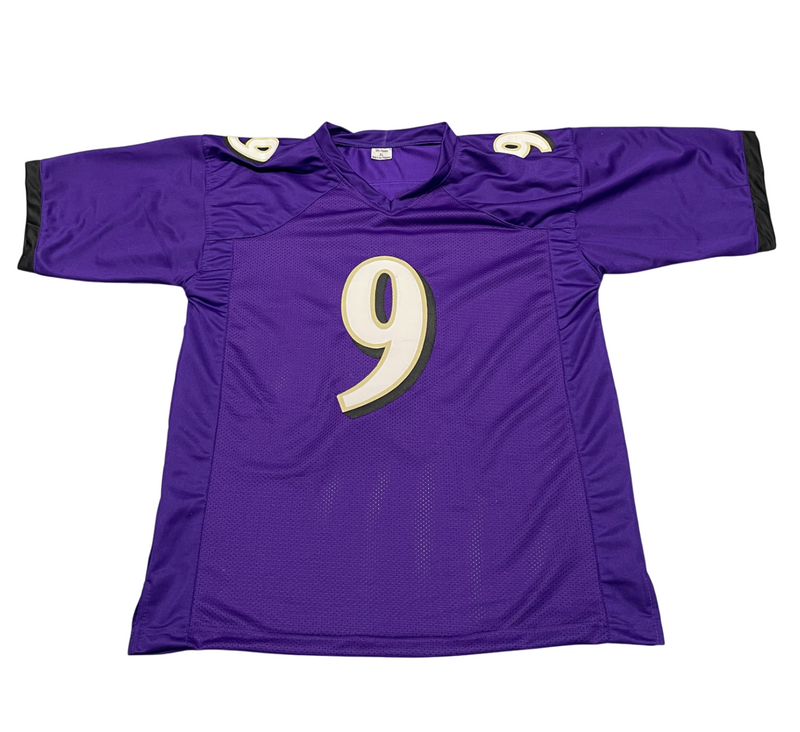 Justin Tucker Signed Baltimore Ravens Custom Jersey Beckett Witness BAS COA