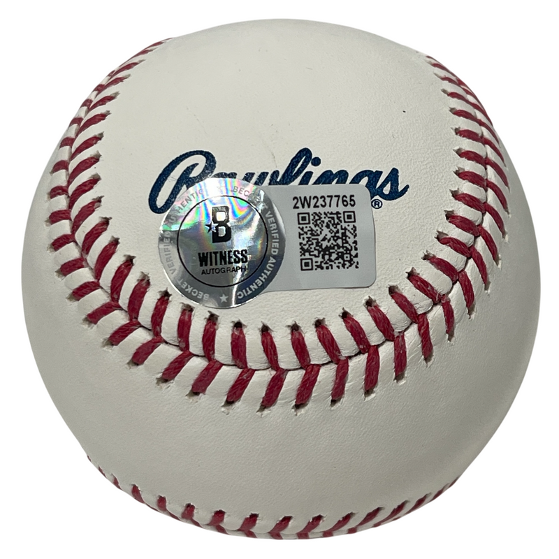 Ken Griffey Jr Signed HOF ROMLB Baseball Beckett Witness BAS COA Mariners