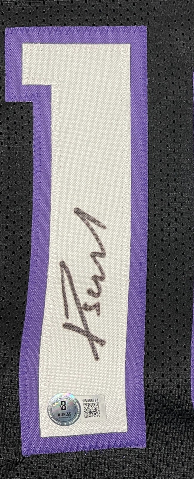 Domantas Sabonis Signed Sacramento Kings Custom Jersey Beckett Witness BAS COA