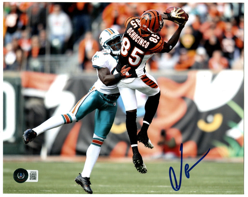 Chad Ochocinco Johnson Signed Cincinnati Bengals 8x10 Photo Beckett W BAS COA #1