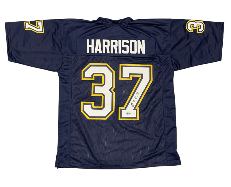 Rodney Harrison Signed San Diego Changers Custom Jersey Beckett Witness BAS COA