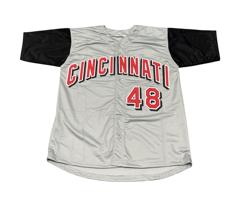 Scott Williamson Signed Reds Custom Jersey w/ 1999 NL ROY Beckett BAS COA