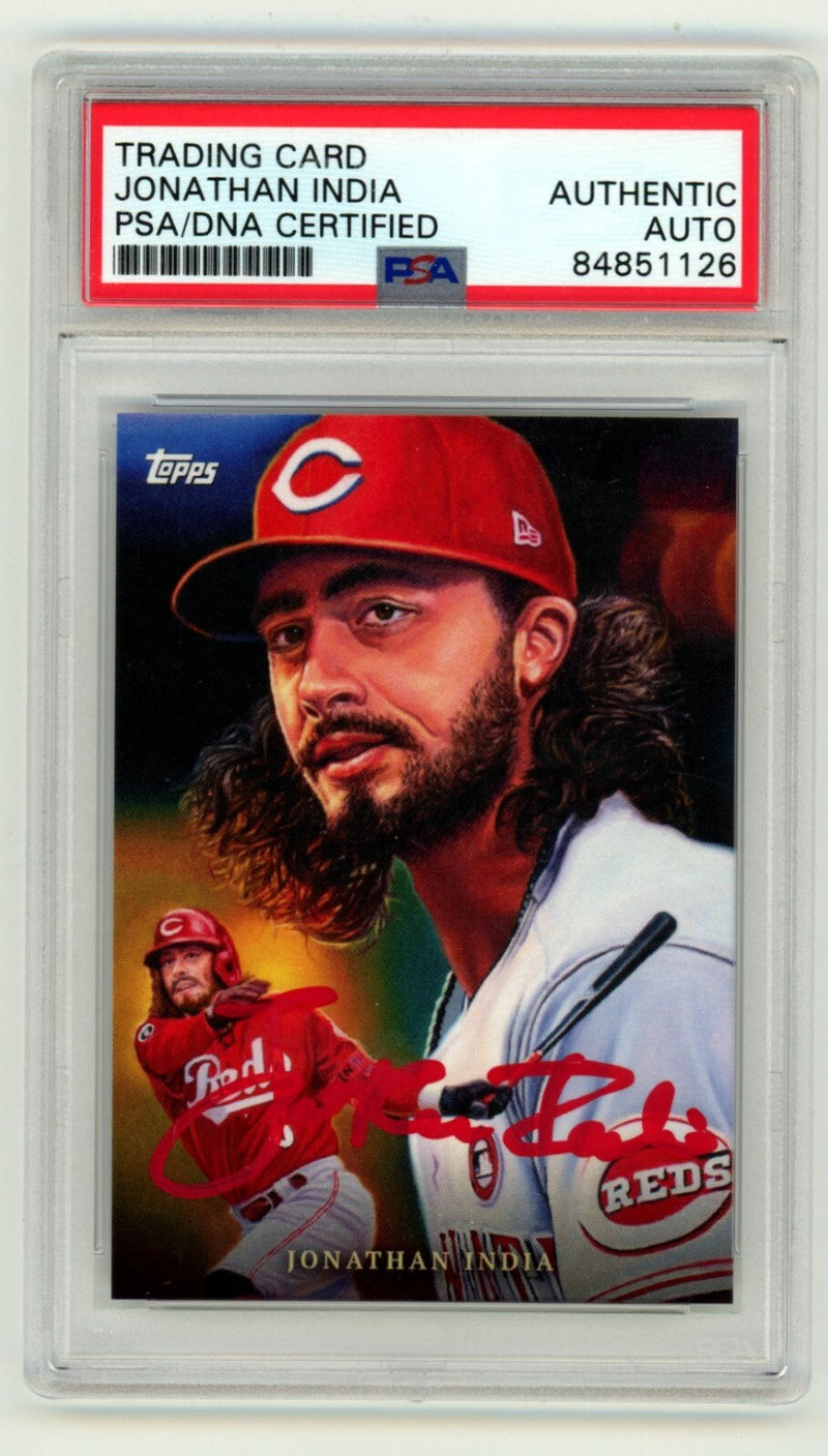 Jonathan India 2022 Topps Game Within the Game #2 Signed PSA Authentic Auto