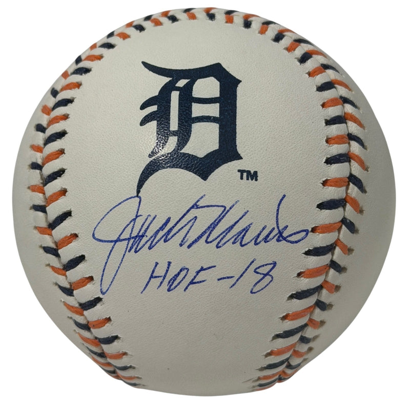 Jack Morris Signed Autographed Tigers Logo Baseball w/ HOF 18 JSA Witness COA