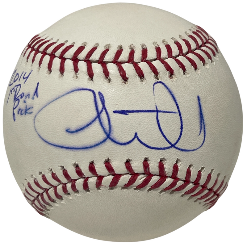 Luke Weaver Signed ROMLB Baseball w/ 2014 1st Round Pick NY Yankees LSCM COA