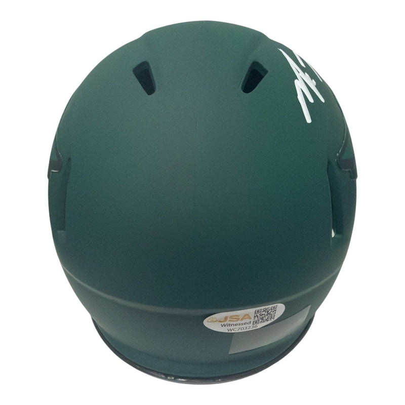 Michael Vick Signed Philadelphia Eagles Rave Mini Helmet JSA Witness COA