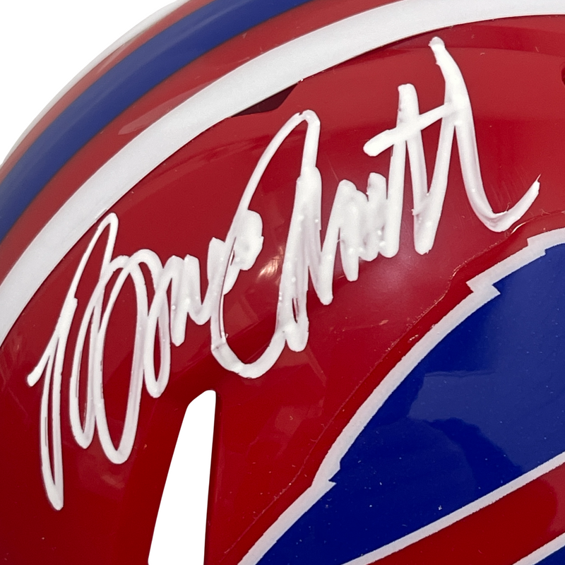 Bruce Smith Signed Buffalo Bills TB Mini Helmet Beckett Witness BAS COA