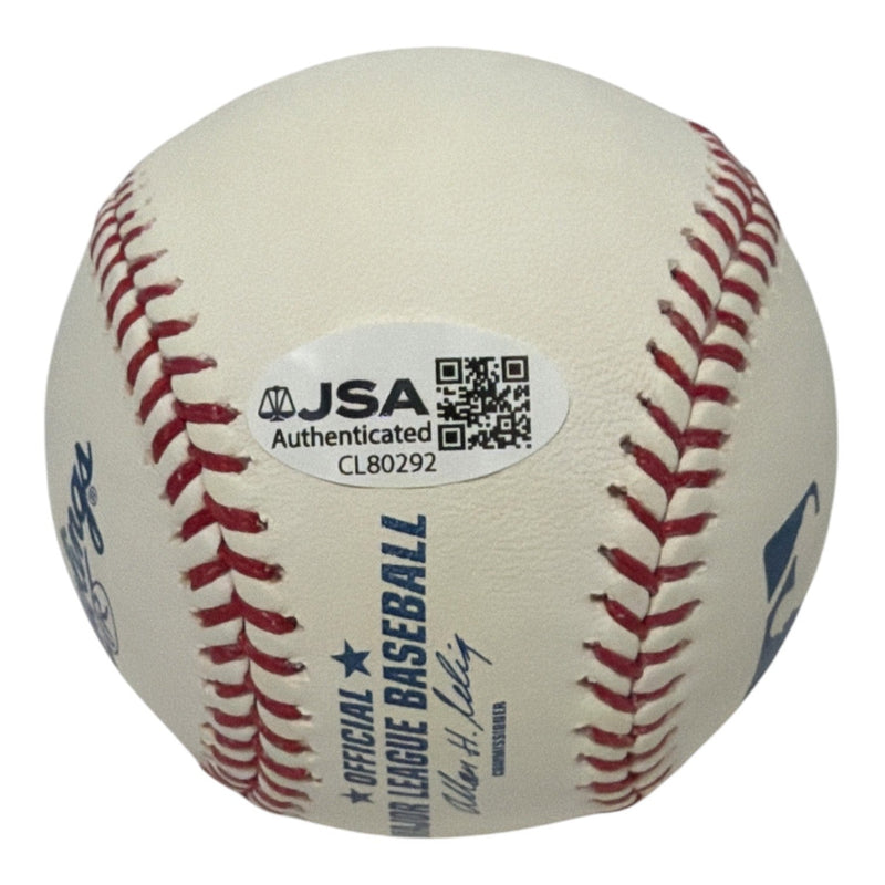 Red Schoendienst Signed Autographed ROMLB Baseball w/ HOF 89 JSA COA Cardinals