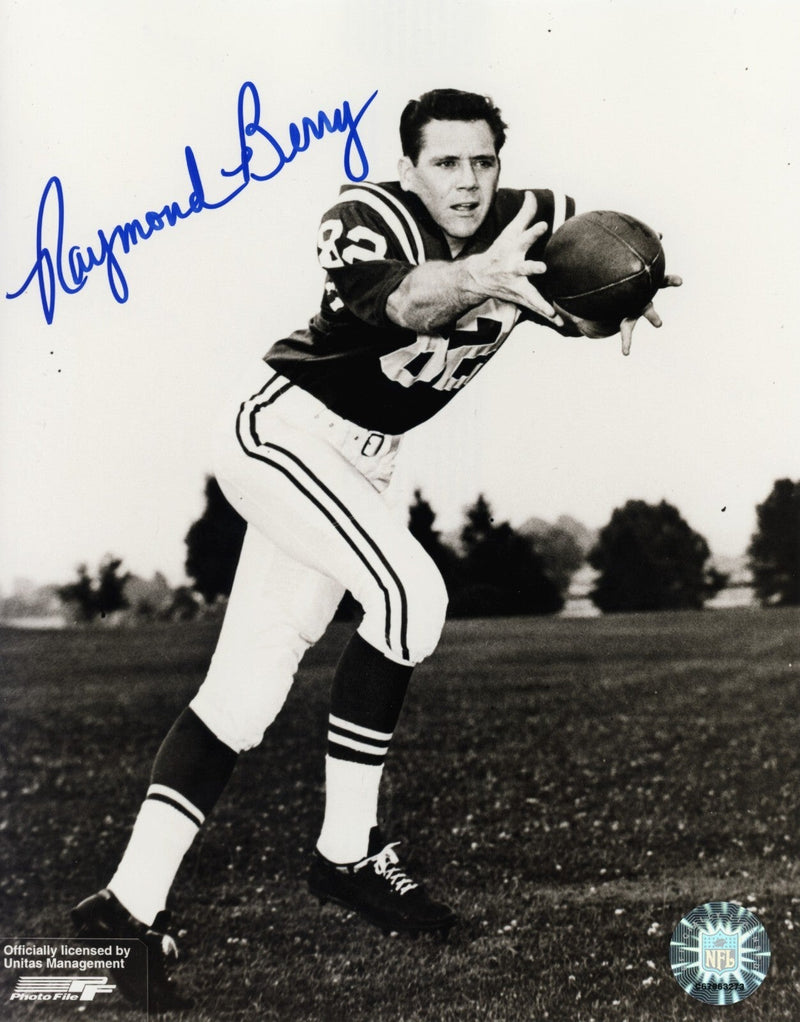 Raymond Berry Signed Autographed Baltimore Colts 8x10 Photo File LSCM COA