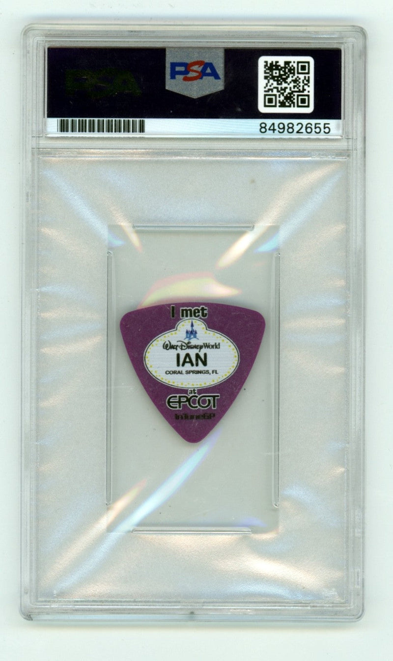Ian Grushka New Found Glory Disney World Epcot Signed Guitar Pick PSA AUTHENTIC