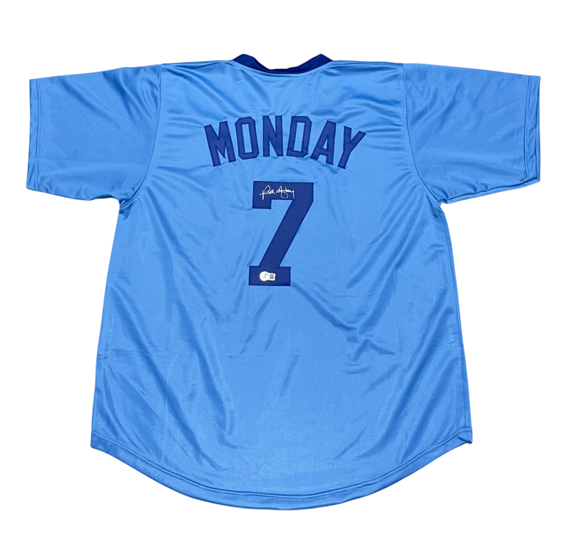 Rick Monday Signed Chicago Cubs Custom Jersey Beckett Witness BAS COA