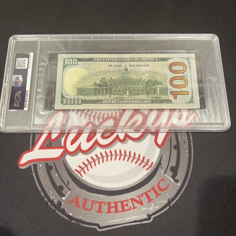 Floyd Mayweather Jr Signed $100 Bill US Currency x4 Inscriptions PSA 10 Auto J