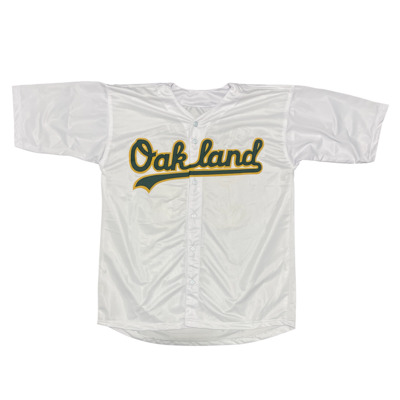 Rollie Fingers Signed Oakland Custom Jersey w/ HOF 92 Beckett Witness BAS COA