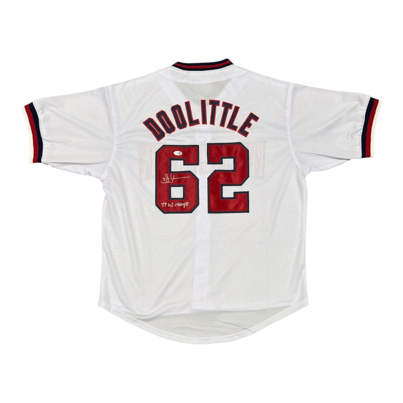 Sean Doolittle Signed Washington Nationals Custom Jersey  w 19 WS Champs JSA COA