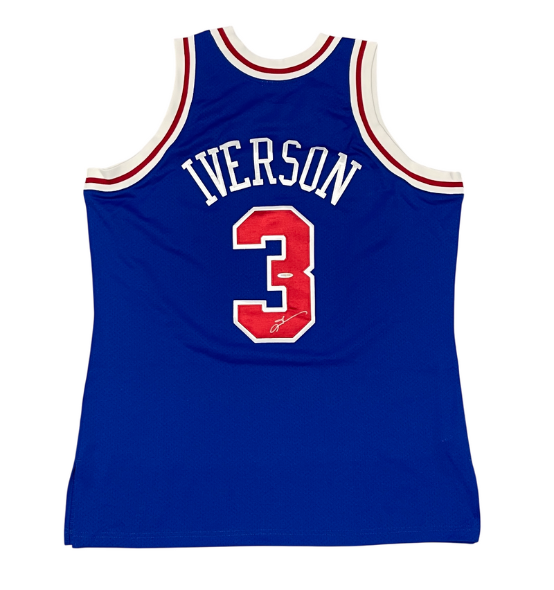 Allen Iverson Signed Philadelphia 76ers 96-97 Mitchell & Ness M&N Jersey UDA COA