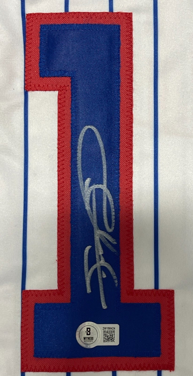 Sammy Sosa Signed Auto Chicago Cubs Custom White Jersey Becket BAS COA