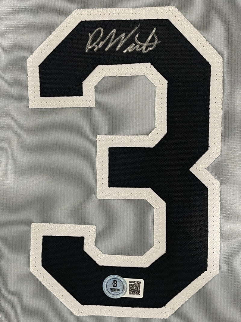 Robin Ventura Signed Chicago White Sox Custom Jersey Beckett Witness BAS COA