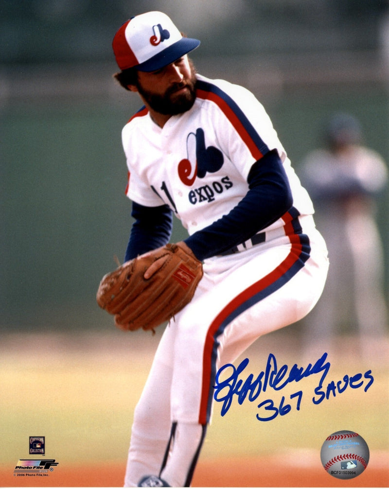 Jeff Reardon Signed Montreal Expos 8x10 Photo File w/ 367 SV LSCM COA #5