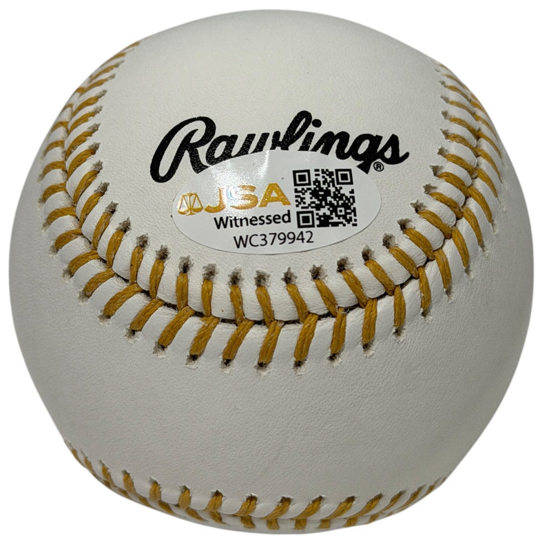 Bret Saberhagen Signed Autographed Gold Glove Baseball JSA Witness COA