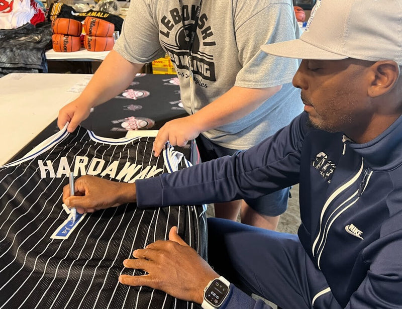 Anfernee Penny Hardaway Signed  Orlando Magic Custom Jersey Beckett Wit BAS COA