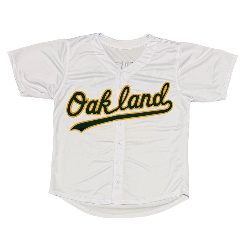 Yoenis Cespedes Signed Oakland Athletics Custom White Jersey JSA Witness COA