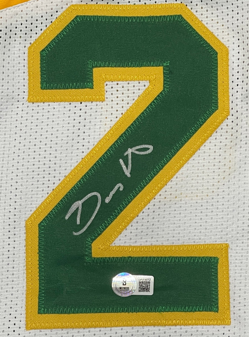 Gary Payton Signed Seattle Supersonics Custom Jersey Beckett Witness BAS COA