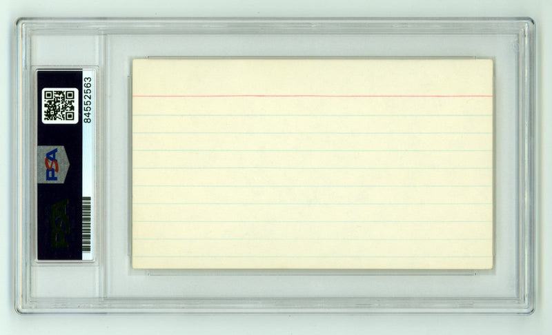 Bill Mazeroski Signed Autographed 3x5 Index Card Cut PSA Authentic Auto HOF A