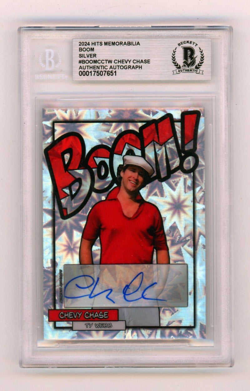 Chevy Chase Ty Webb 2024 Hits Memorabilia BOOM Silver Signed BGS BAS Auto