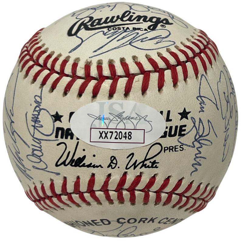 1991 New York Mets Team Signed Autograph ONL National League Baseball JSA LOA B