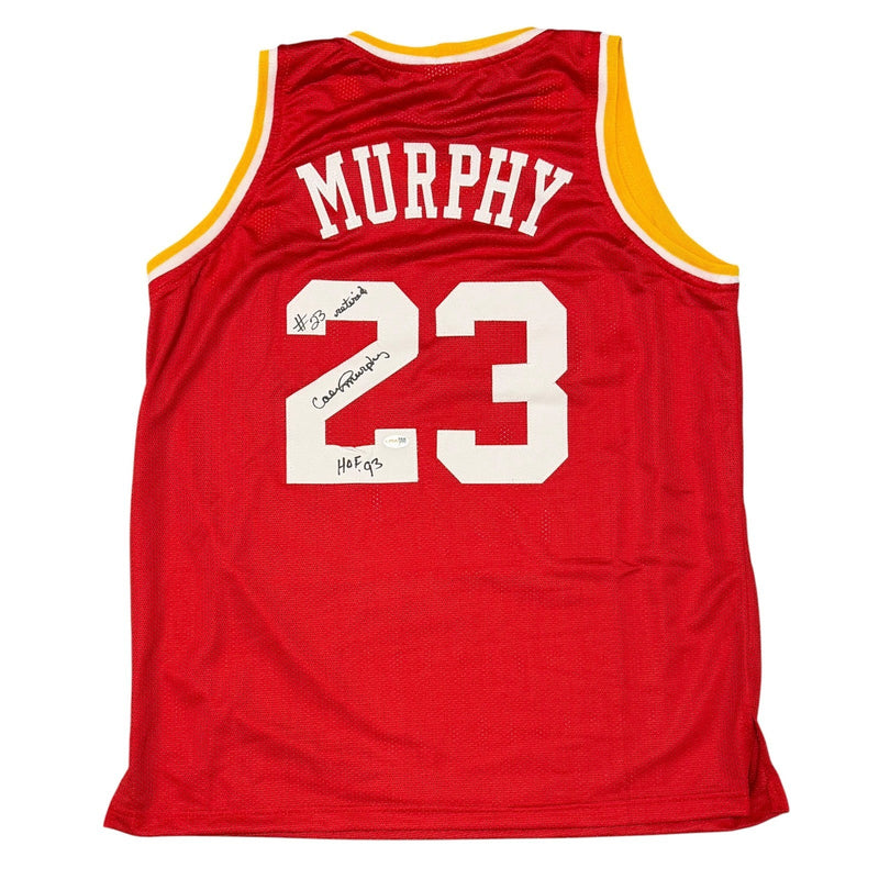 Calvin Murphy Signed Houston Rockets Custom Jersey w/ 2 Insc JSA Witness COA
