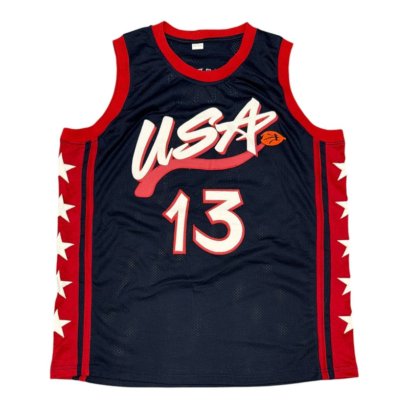 Shaquille O'Neal Signed USA Basketball Custom Jersey JSA Witness COA Shaq