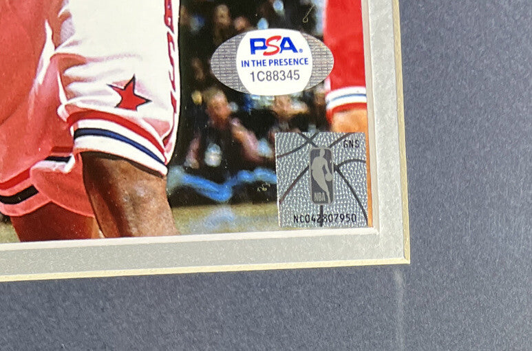 Kevin Garnett Signed Framed 16x20 Photo w/ NBA All Star 03 ASG MVP PSA COA