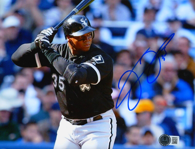 Frank Thomas Signed Chicago White Sox 8x10 Photo Beckett Witness BAS COA #5
