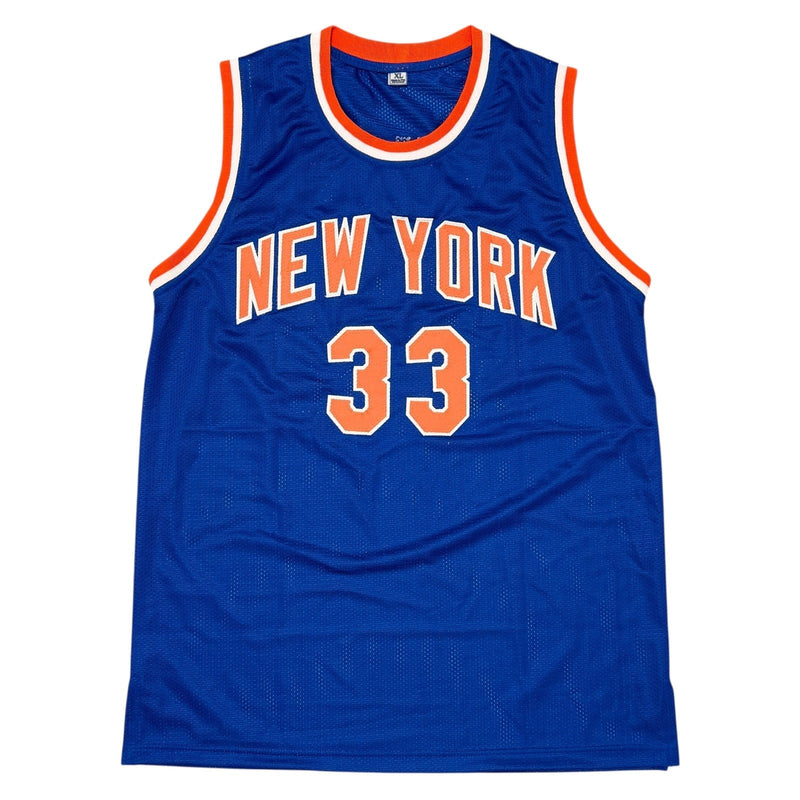 Patrick Ewing Signed Autographed New York Knicks Custom Jersey JSA COA