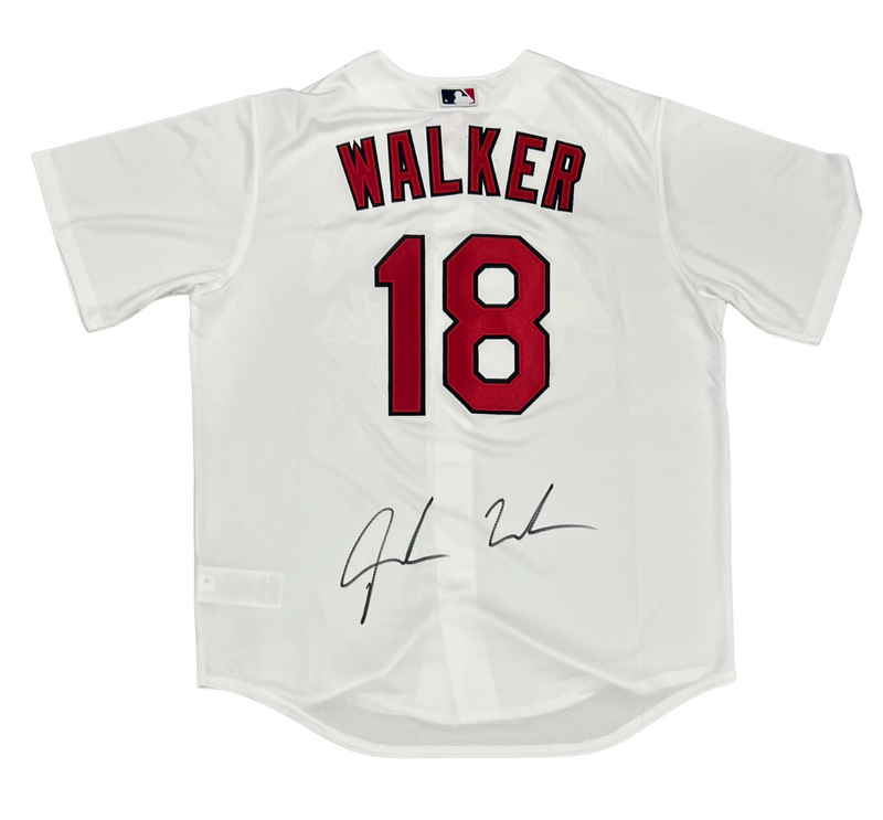Jordan Walker Signed Auto STL Cardinals Official Nike Jersey Beckett WIT BAS COA