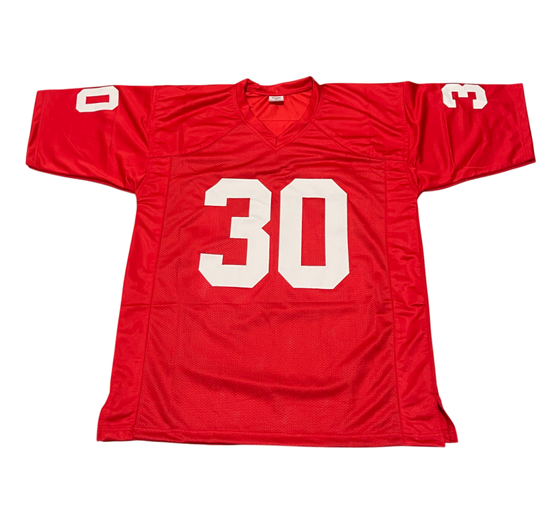 Mike Rozier Signed Nebraska Custom Jersey w/ Heisman 83 Beckett Witness BAS COA