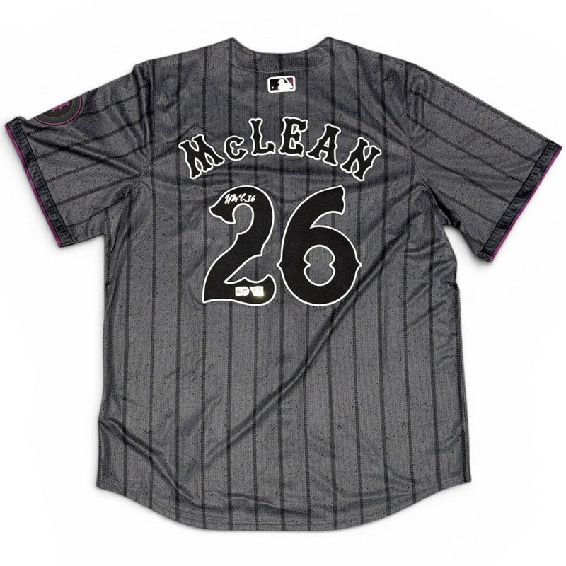 Nolan McLean Signed New York Mets City Connect Nike Jersey FANATICS COA
