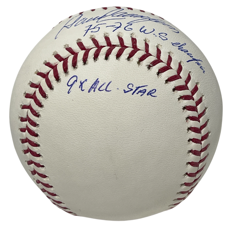 Dave Concepcion Signed Rawlings ROMLB Baseball w/ 3 Ins Beckett Witness BAS COA