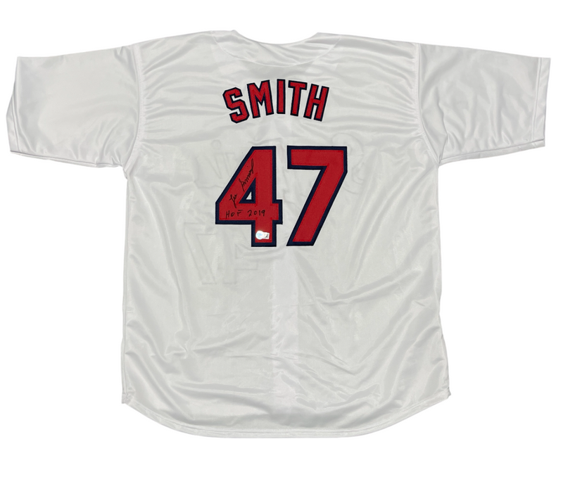 Lee Smith Signed St. Louis Cardinals Custom Jersey w/HOF 2019 Beckett W BAS COA