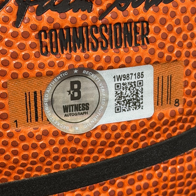 Bernard King Signed Wilson NBA Basketball w/ 2 Insc Beckett Witness BAS COA