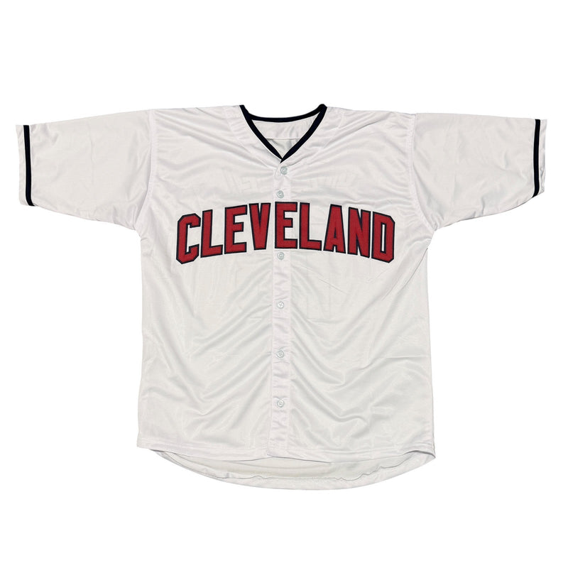 Omar Vizquel Signed Cleveland Indians Custom Jersey w/ 2 x Insc JSA Witness COA