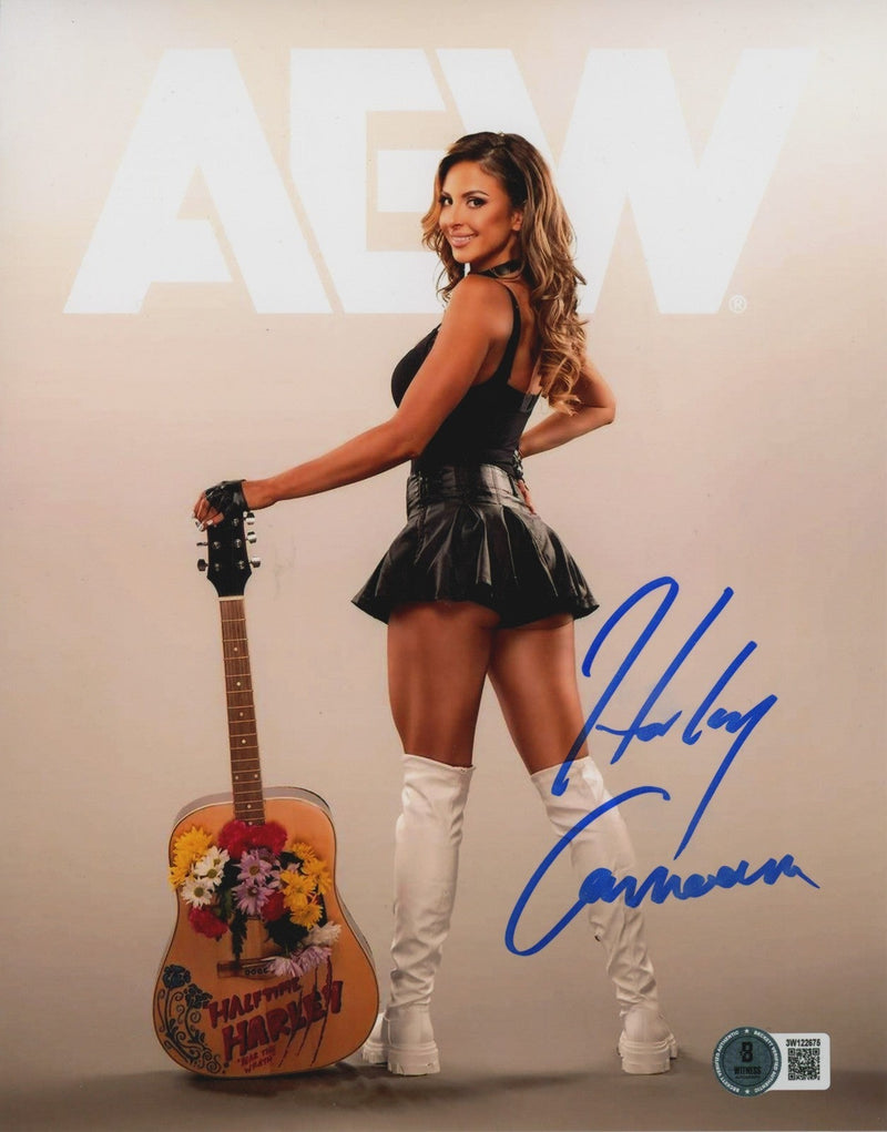 Harley Cameron Signed Autographed AEW 8x10 Photo Beckett Witness BAS COA #2