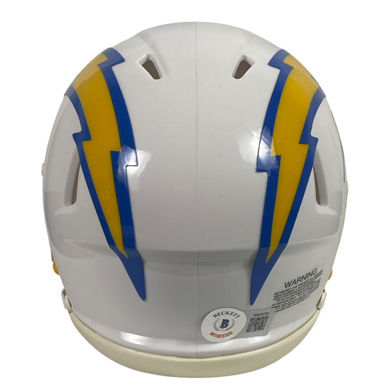 Antonio Gates Signed Chargers Speed Mini Helmet Beckett Witness BAS COA