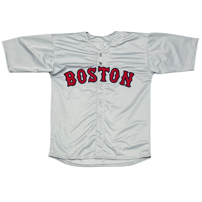 Carl Everett Signed Red Sox Custom Grey Jersey w/ Jurassic Carl JSA Witness COA