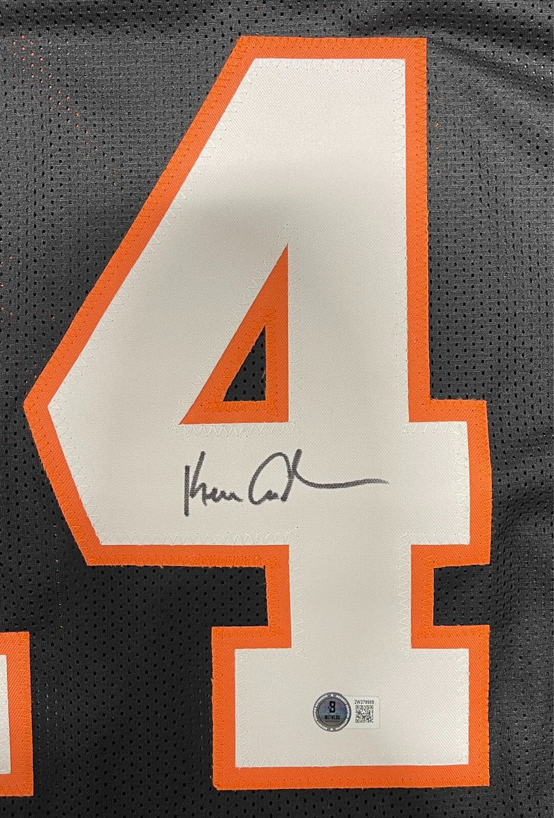Ken Anderson Signed Cincinnati Bengals Custom Jersey Beckett Witness BAS COA